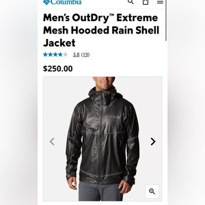 Men's OutDry Extreme Mesh Hooded Rain Shell Jacket